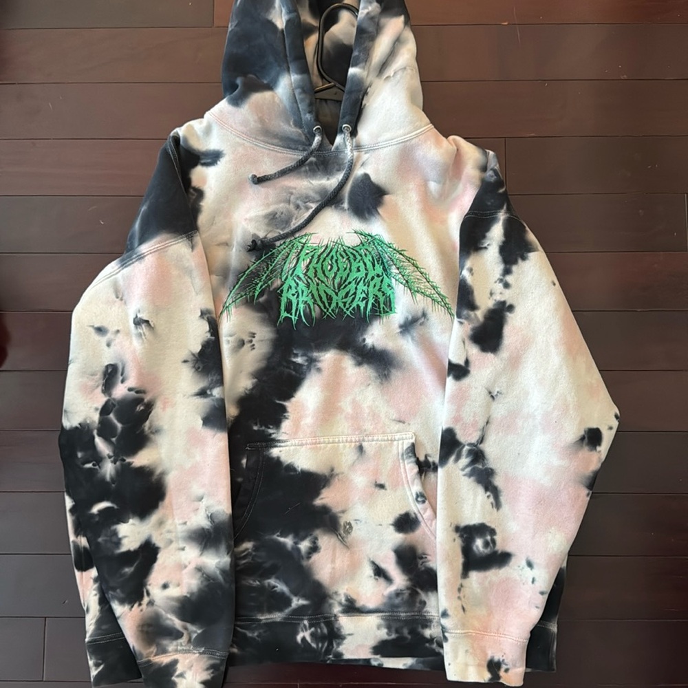 Phoebe Bridgers Discontinued Tie-Dye Pink and Black Sweatshirt, Size XXL